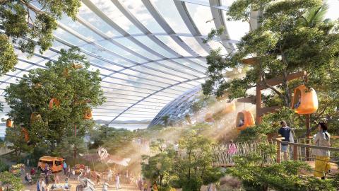 An artist impression of inside the Eden Project north proposal